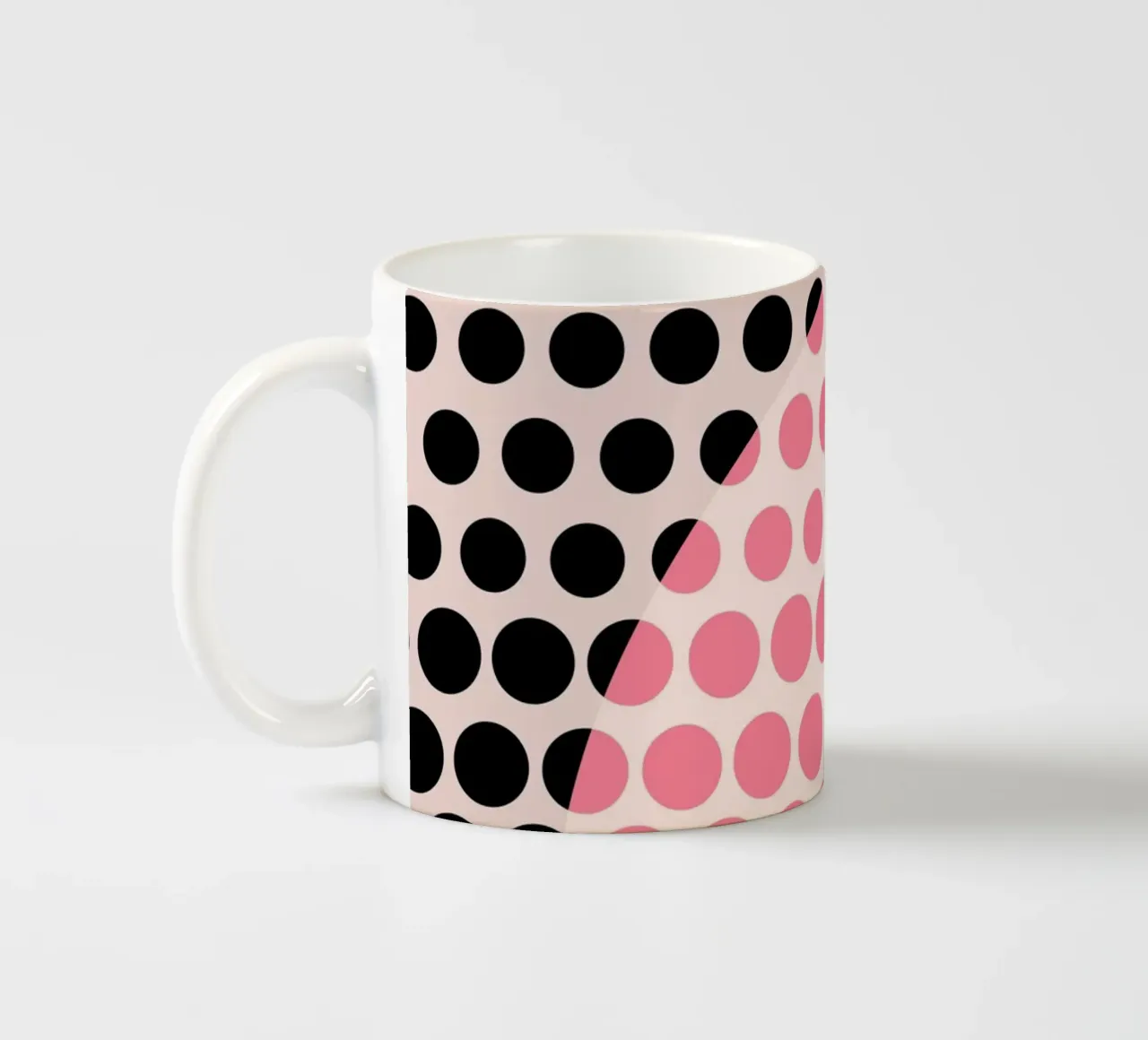 Bauhaus Stippen Pop Stijl keramische mok van Studio Vibe