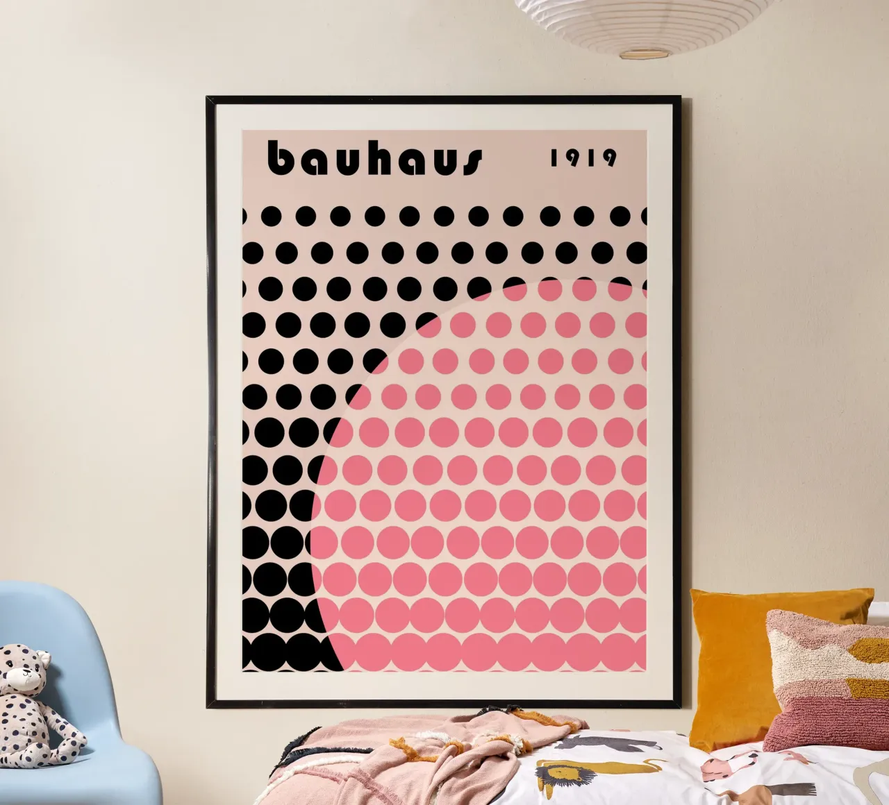 Bauhaus a pois Stile pop carta hahnemühle da Studio Vibe