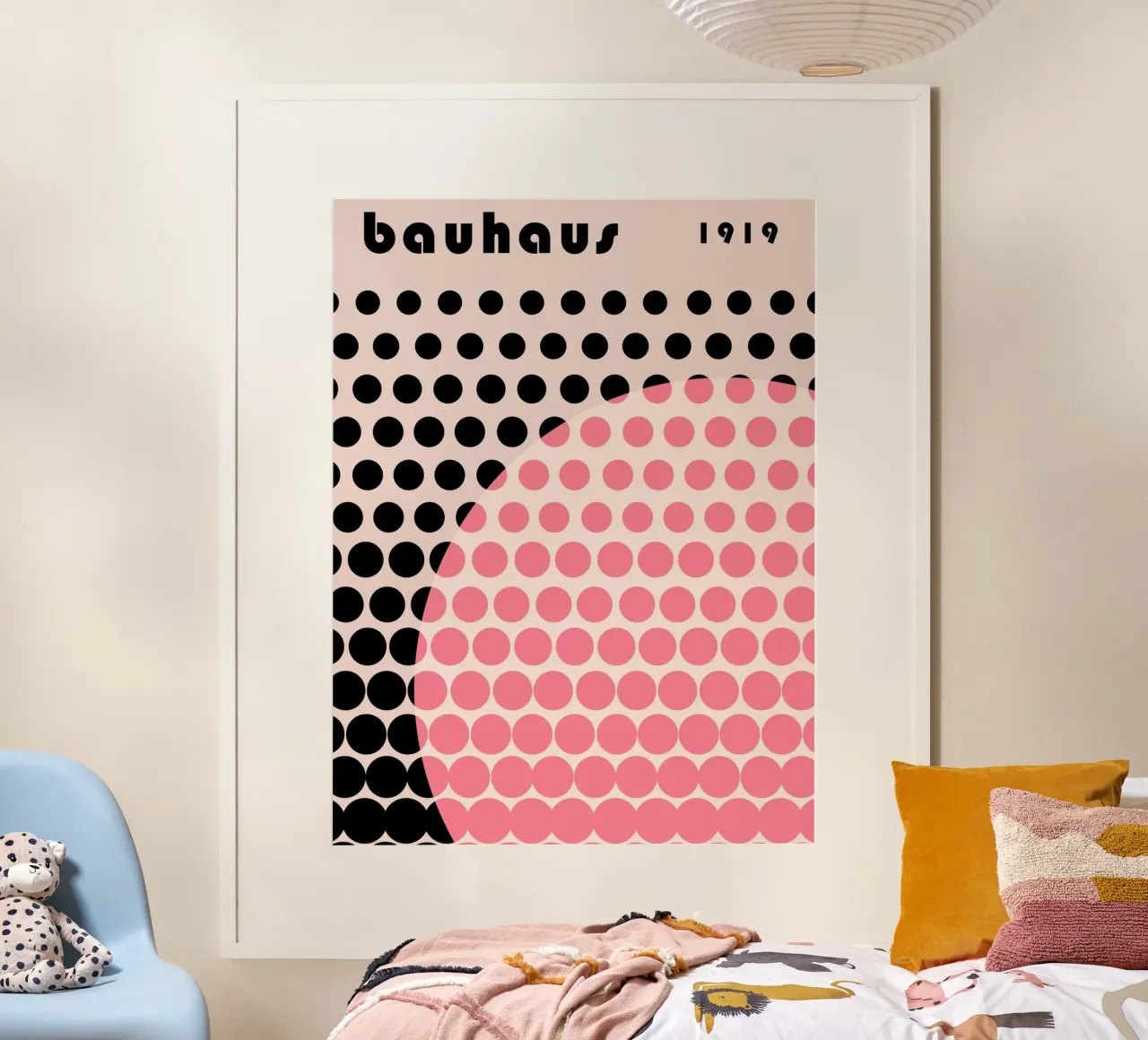 Bauhaus a pois Stile pop carta hahnemühle da Studio Vibe