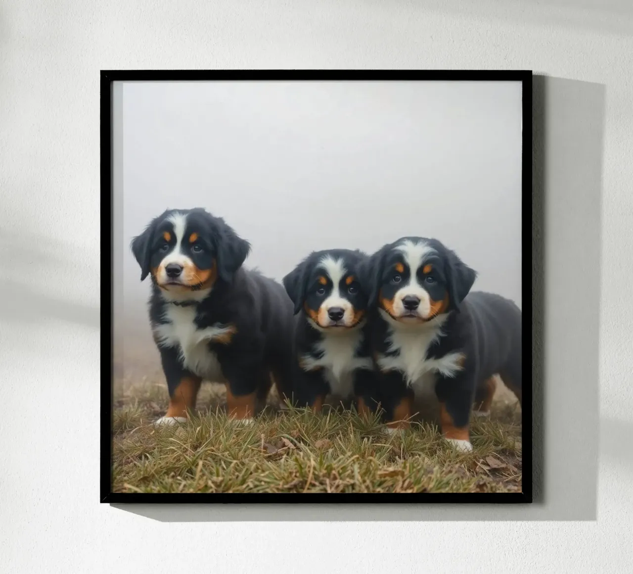 cuccioli carini #65 poster con telaio in legno da Yumis.Beargang.and.Me