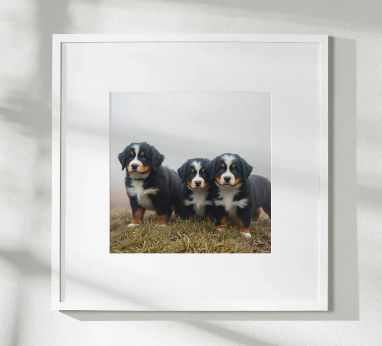 cuccioli carini #65 poster con telaio in legno da Yumis.Beargang.and.Me