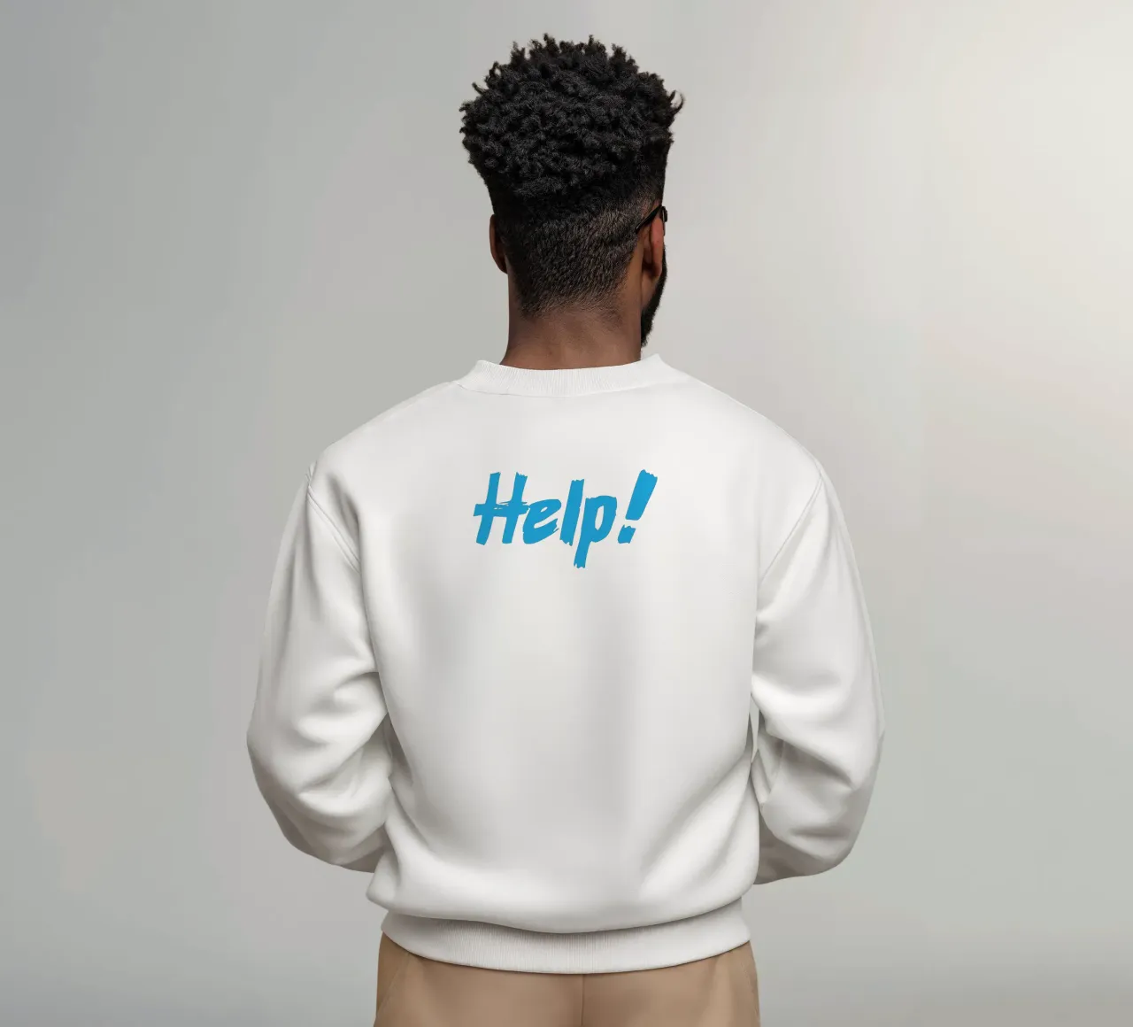 Help! sweatshirt by Gunawan Rb