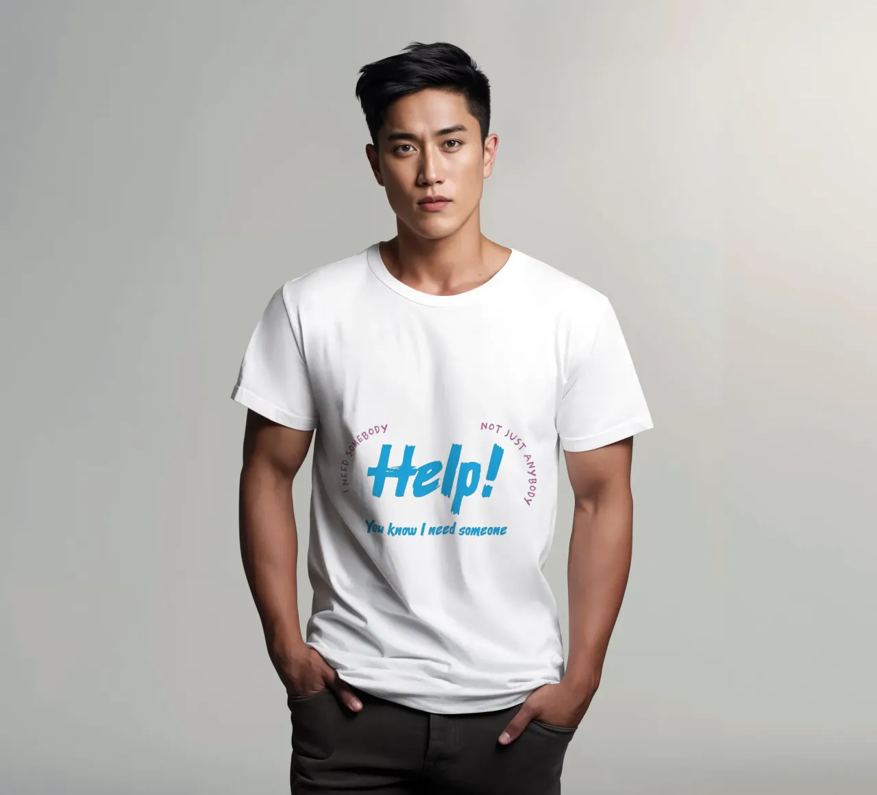 Aiuto! t-shirt da Gunawan Rb