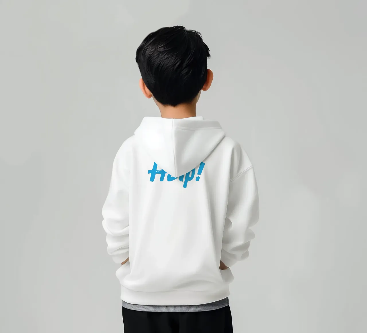Aiuto! felpa bambino con cappuccio da Gunawan Rb