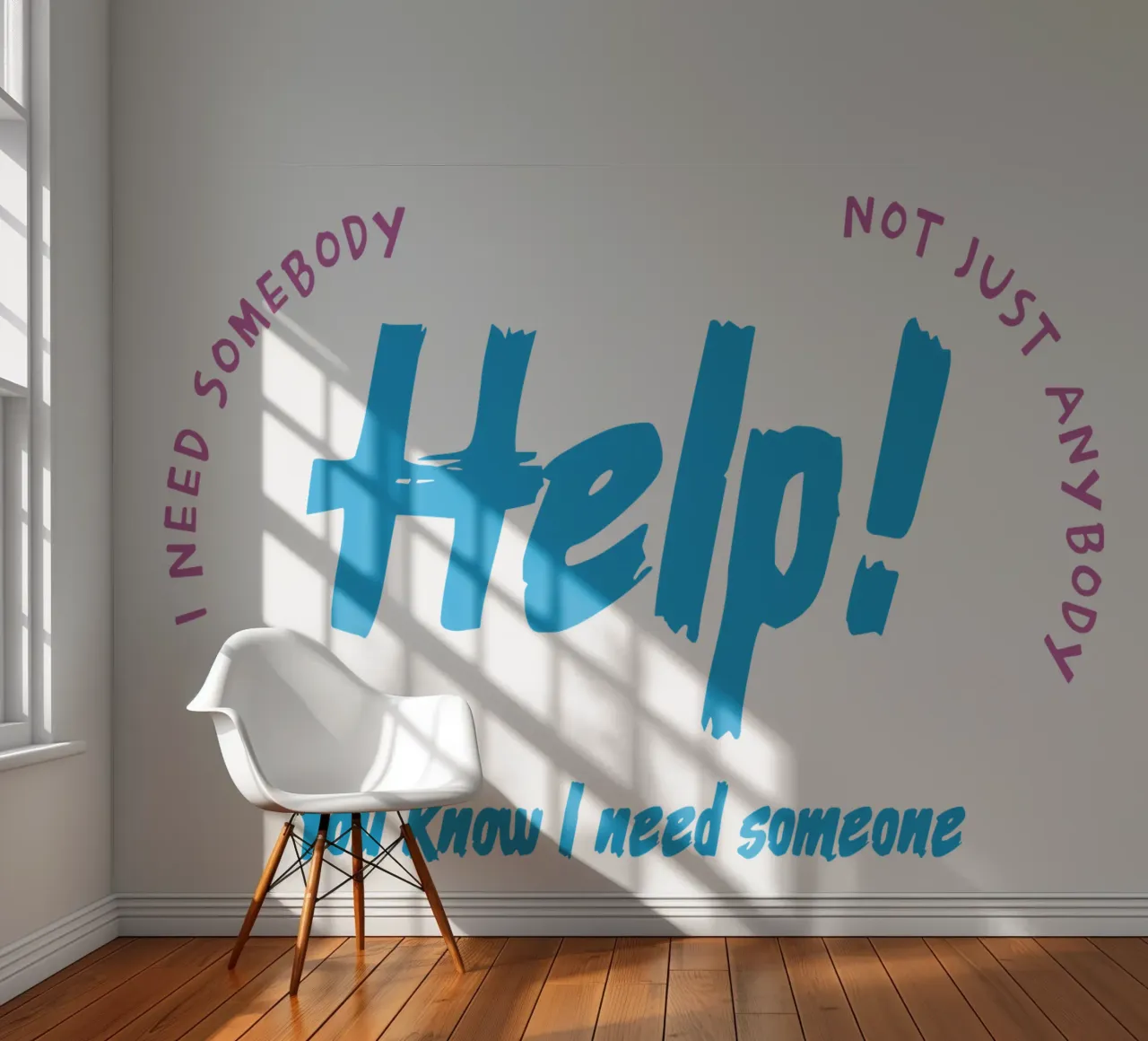 Help! fotobehang van Gunawan Rb