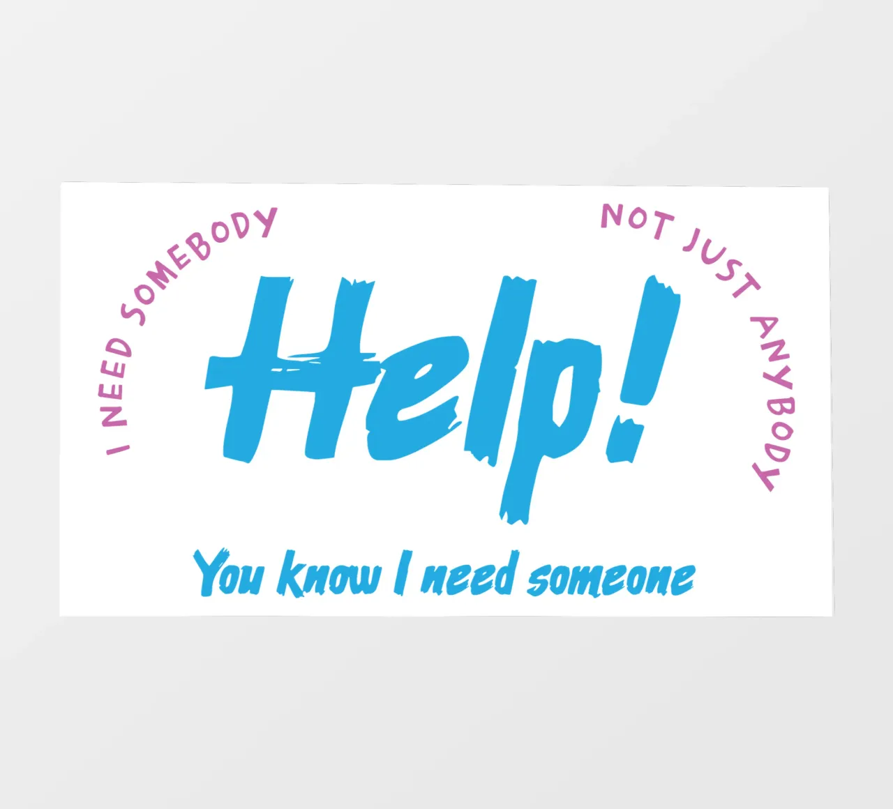 Help! fotobehang van Gunawan Rb