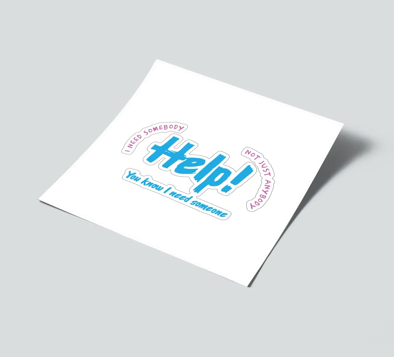 Help! sticker sheet by Gunawan Rb