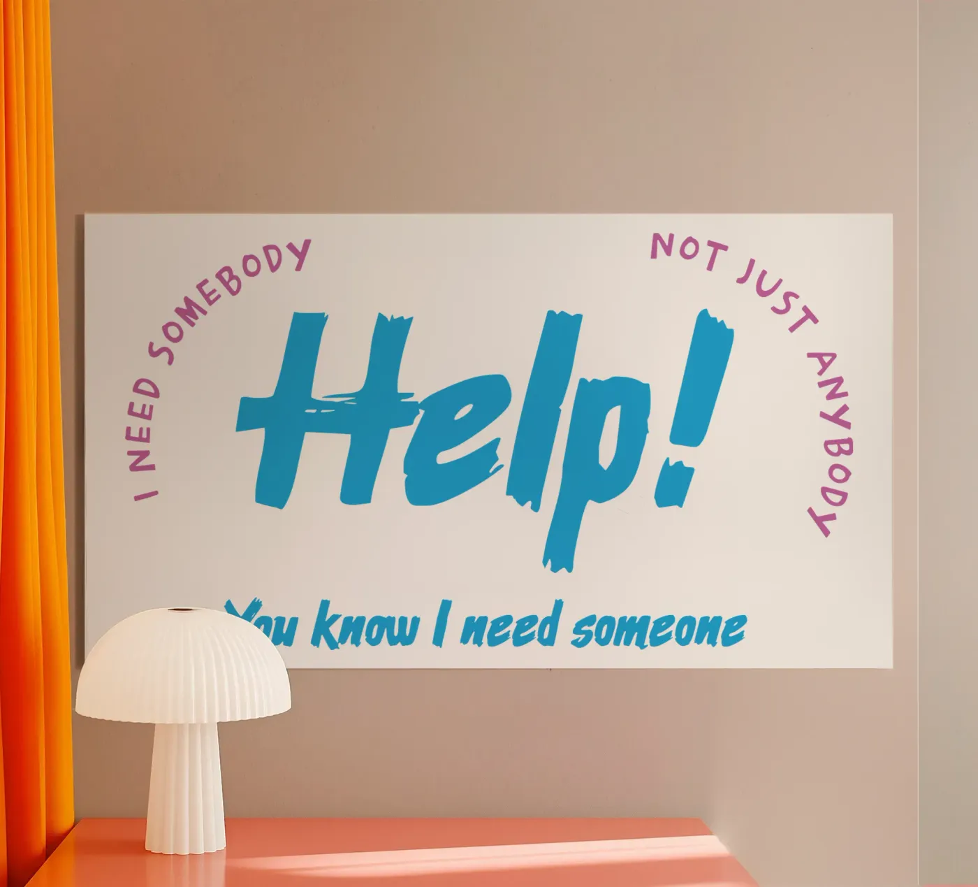 Hilfe! Acryl-Glas von Gunawan Rb