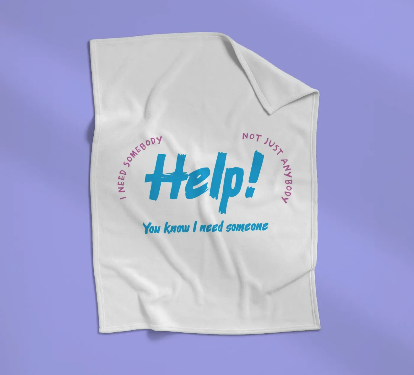 Aiuto! coperta in pile da Gunawan Rb