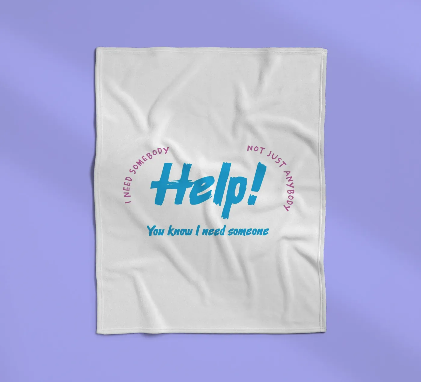 Aiuto! coperta in pile da Gunawan Rb