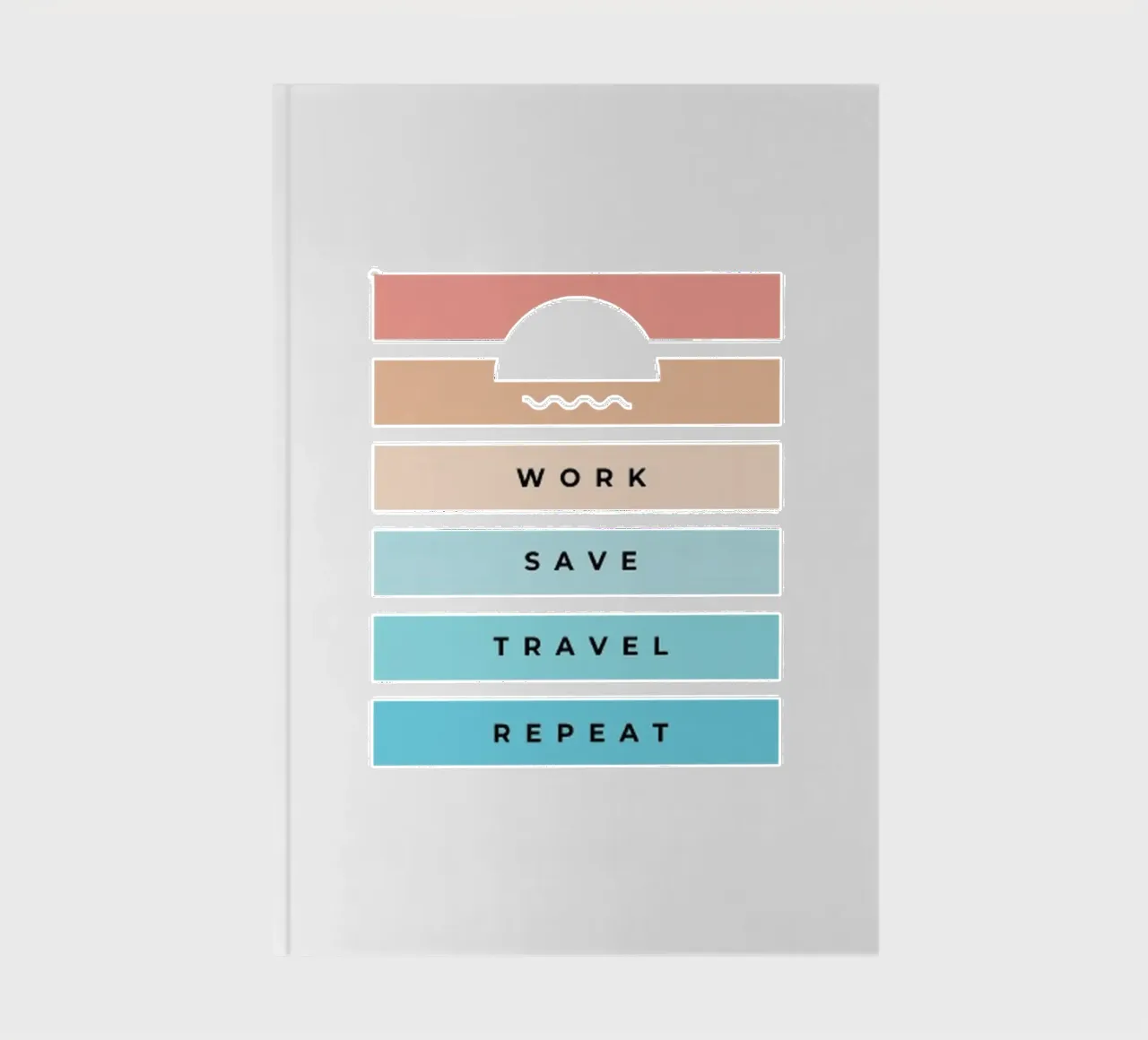 Work Save Travel Wiederholung Notizbuch von Old Soul Born