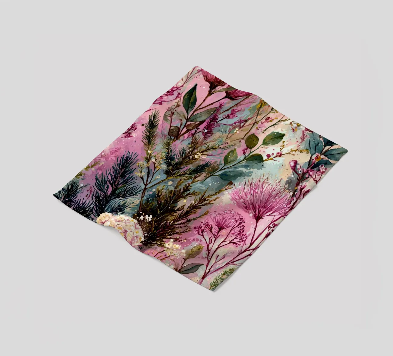 Fiori rosa coperta in pile da Justyna Jaszke JBJart