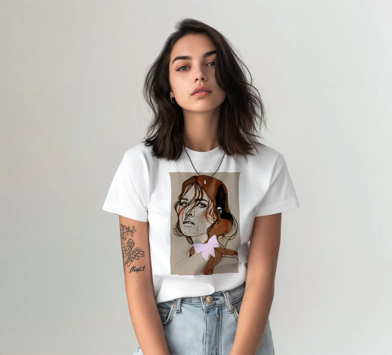 Freckles Red t-shirt da Agnes KR Patience