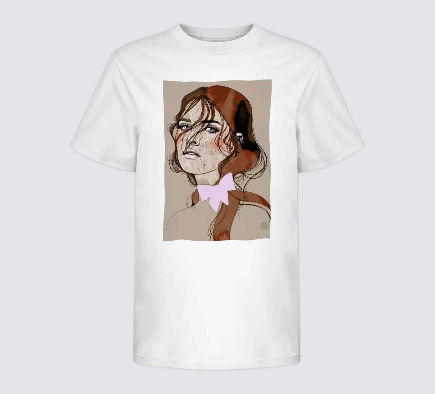 Freckles Red t-shirt bambini da Agnes KR Patience