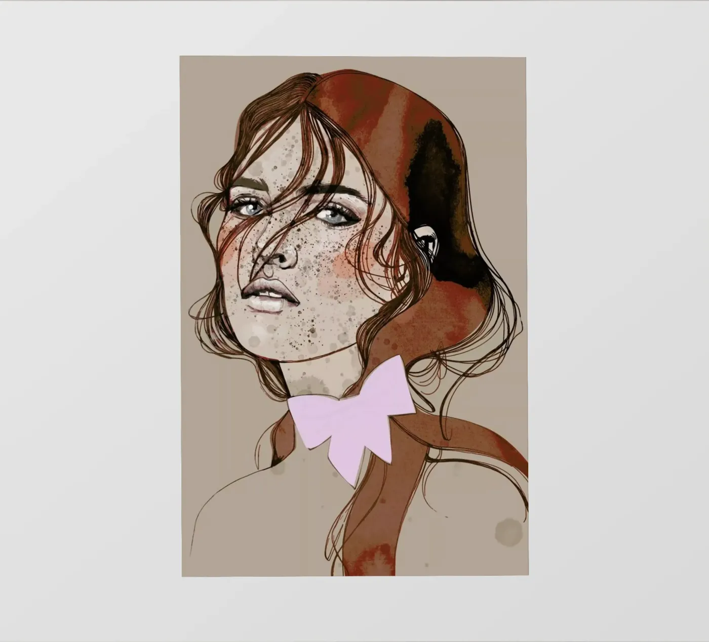 Freckles Red pellicola backlit da Agnes KR Patience