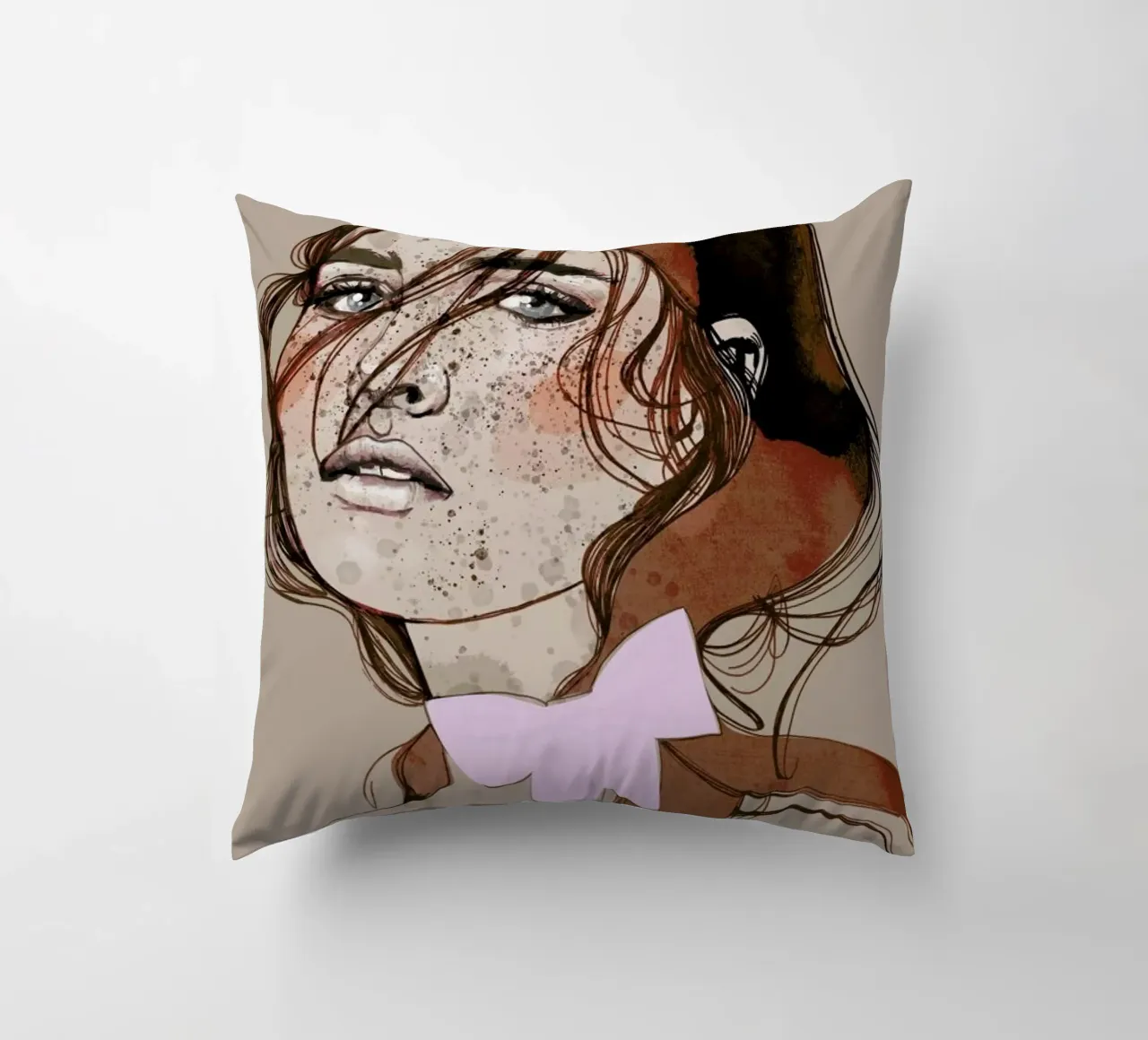 Freckles Red cuscino da Agnes KR Patience