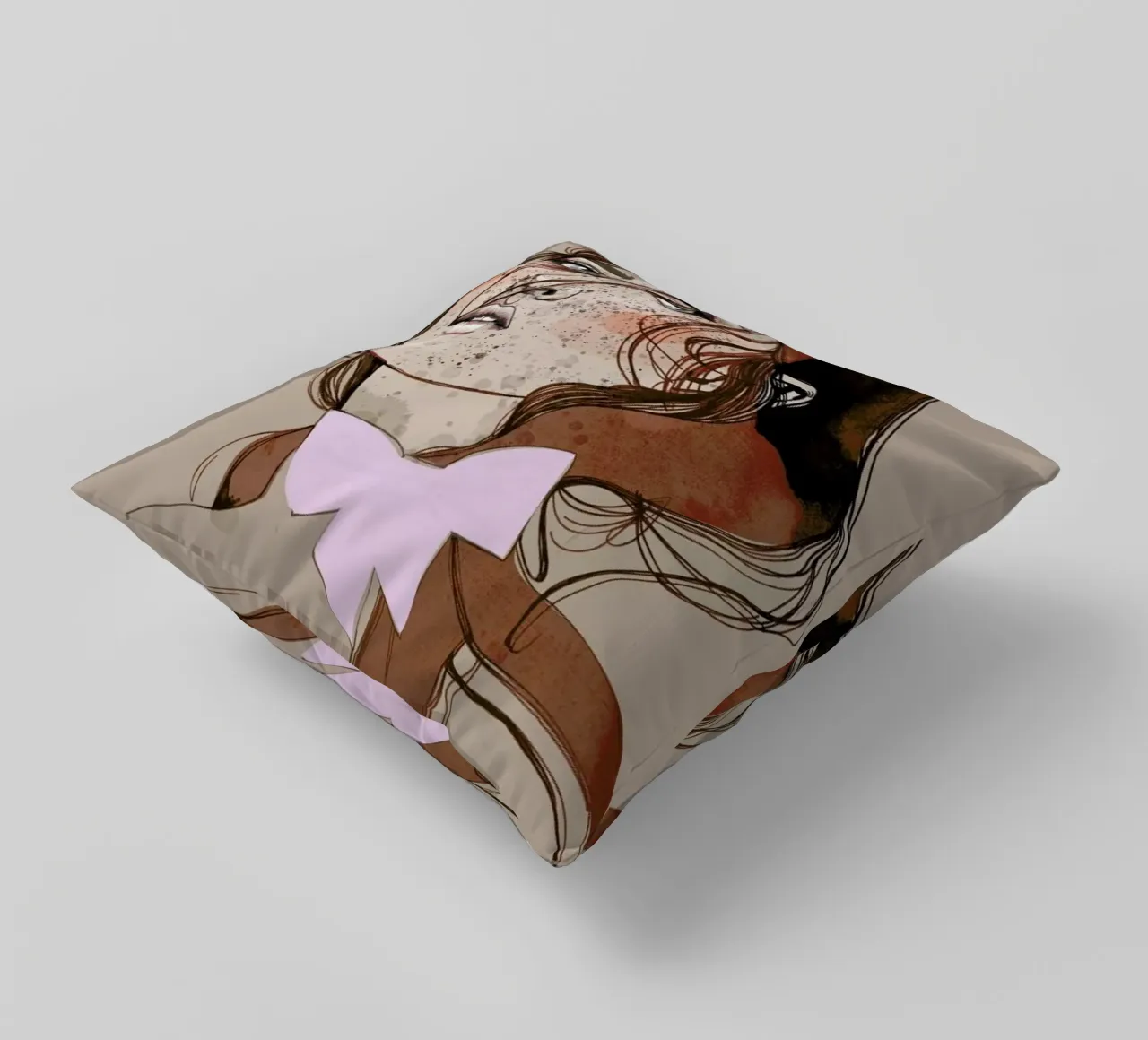 Freckles Red cuscino da Agnes KR Patience