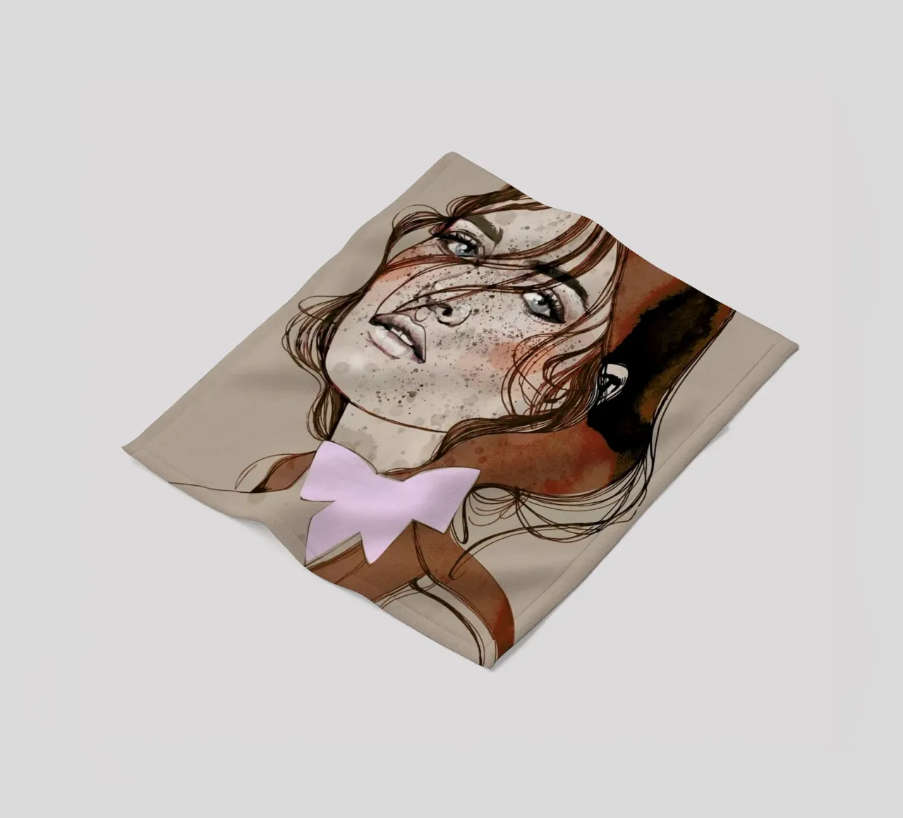 Freckles Red fleecedeken van Agnes KR Patience