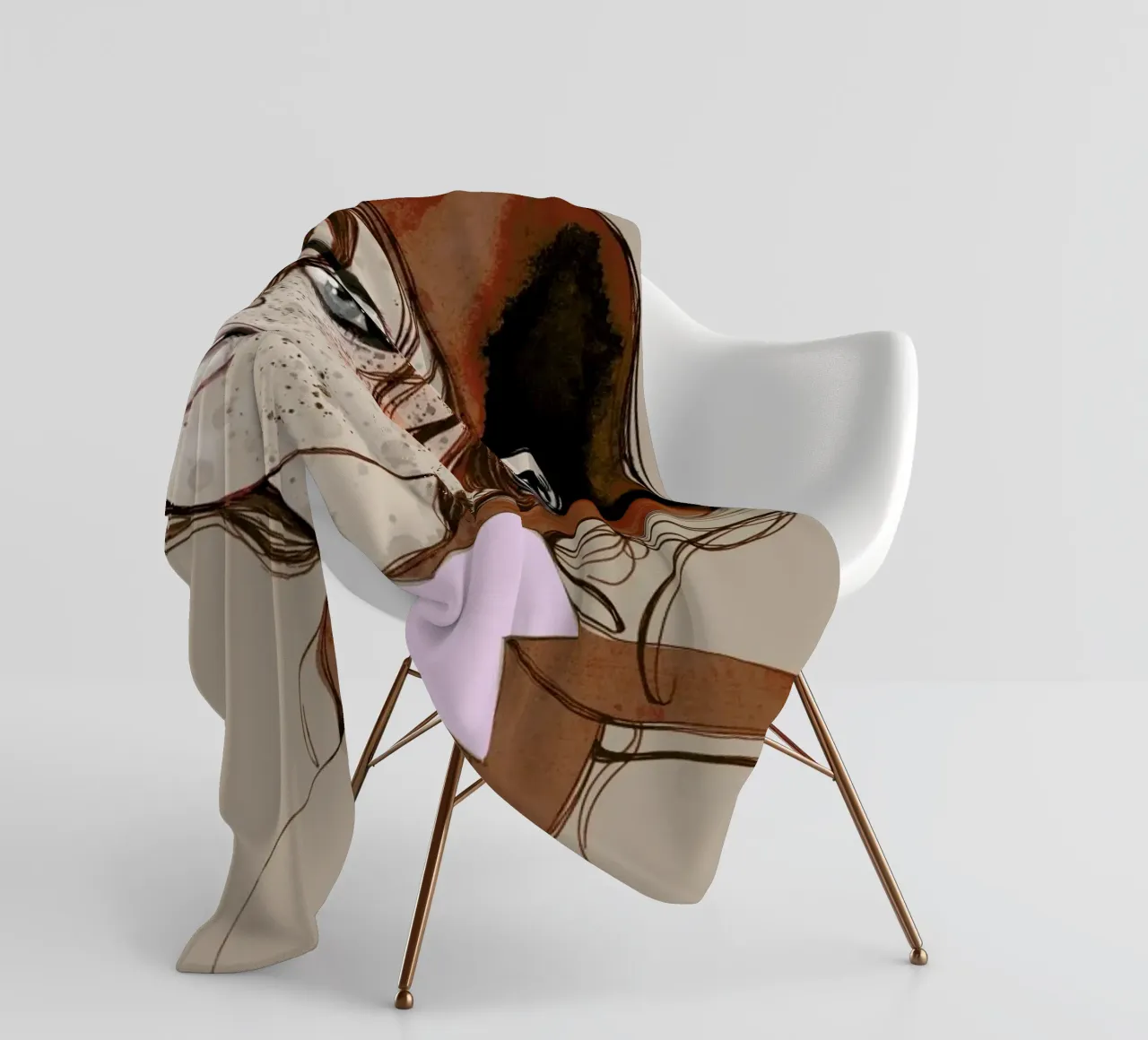 Freckles Red fleecedeken van Agnes KR Patience