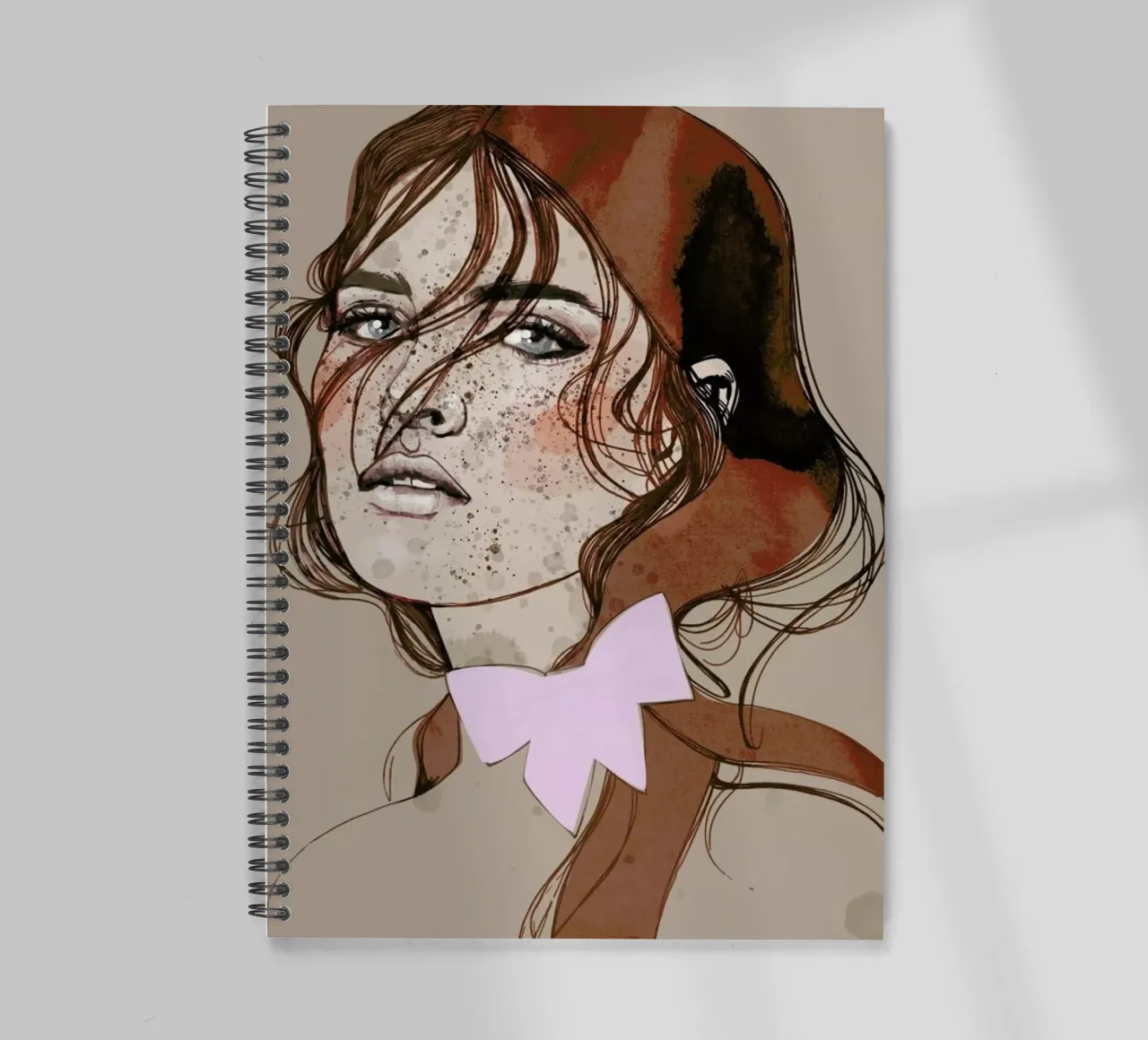 Freckles Red diario ad anelli da Agnes KR Patience