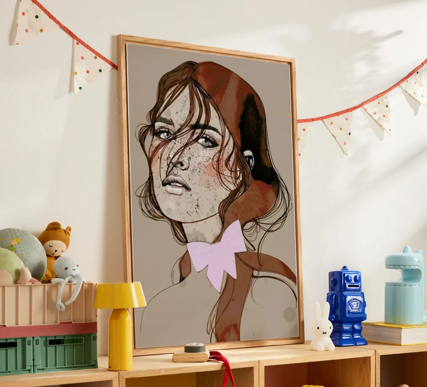 Freckles Red acryl van Agnes KR Patience