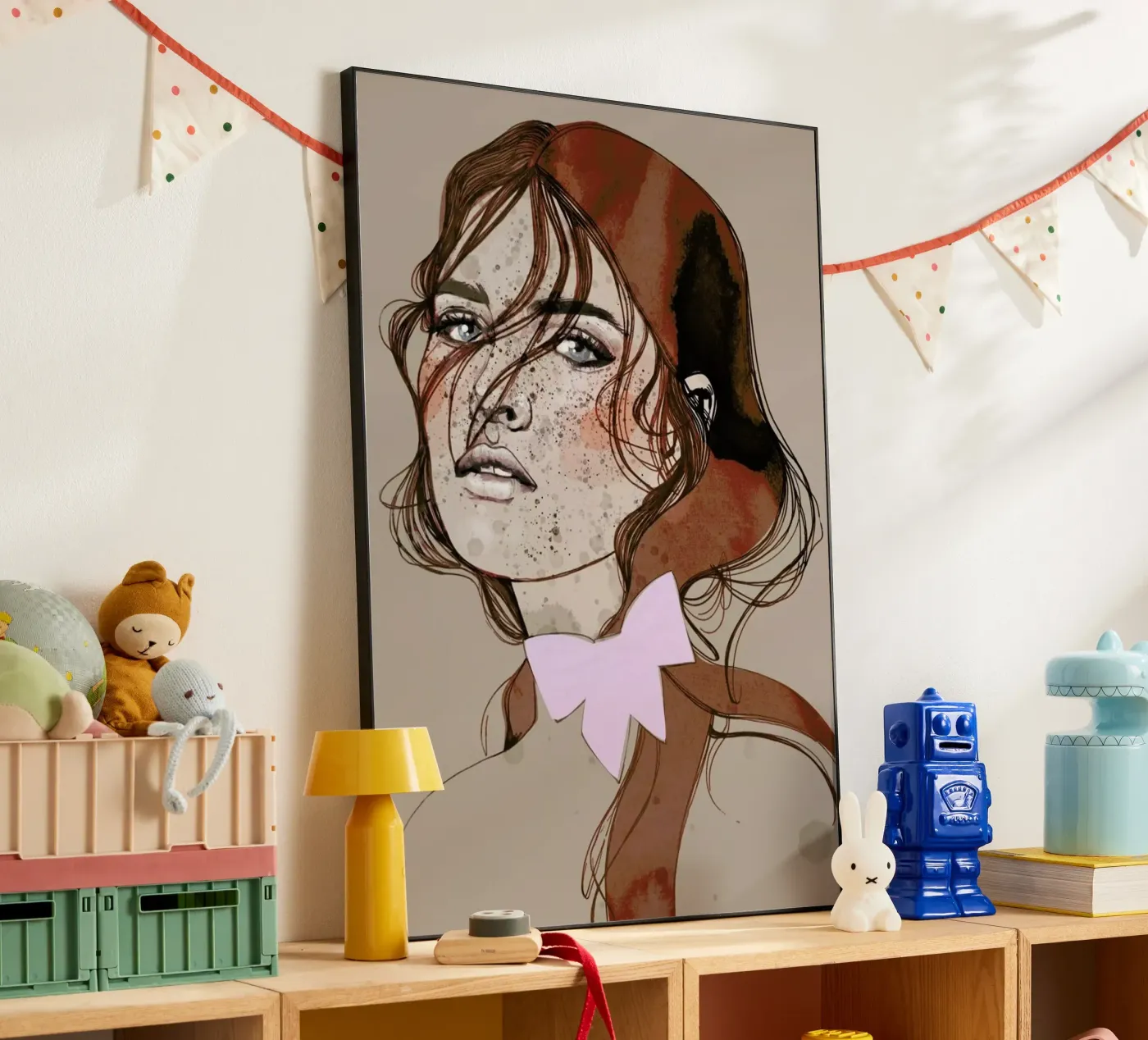Freckles Red forex plate by Agnes KR Patience