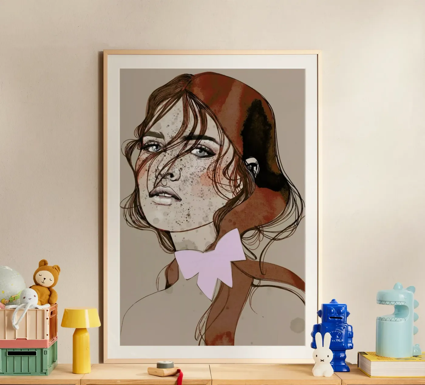 Freckles Red Poster von Agnes KR Patience
