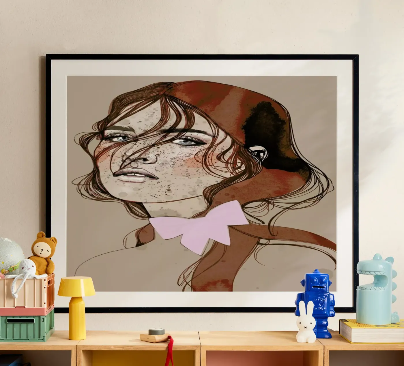 Freckles Red Poster von Agnes KR Patience