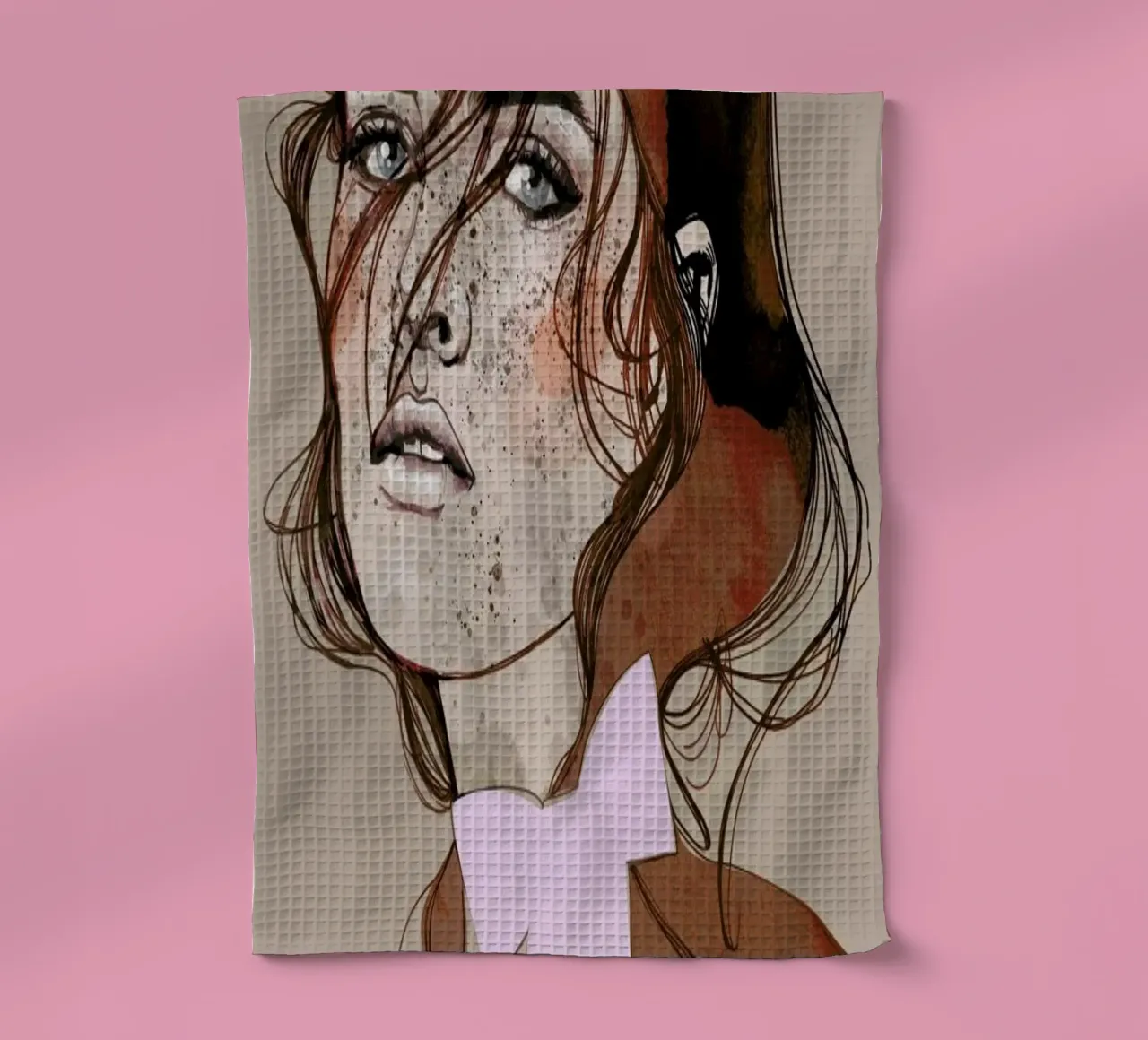 Freckles Red canovaccio da cucina da Agnes KR Patience