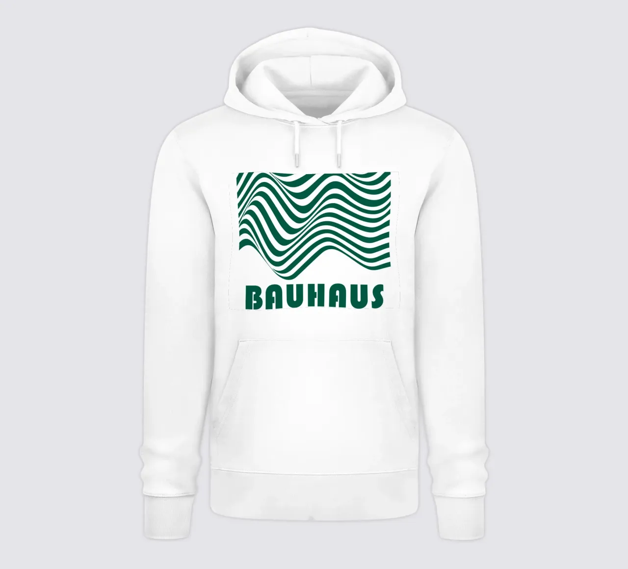 Bauhaus Waves | Poster linea astratta felpa con cappuccio da Studio Vibe