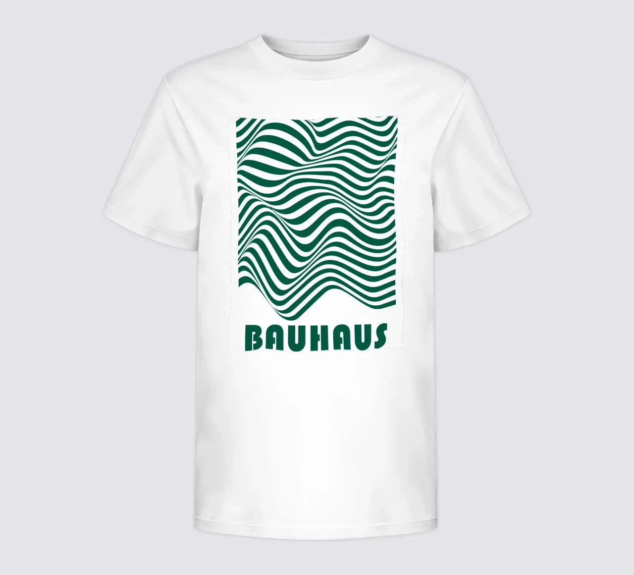 Bauhaus Waves | Abstract Line Poster kids t-shirt by Studio Vibe