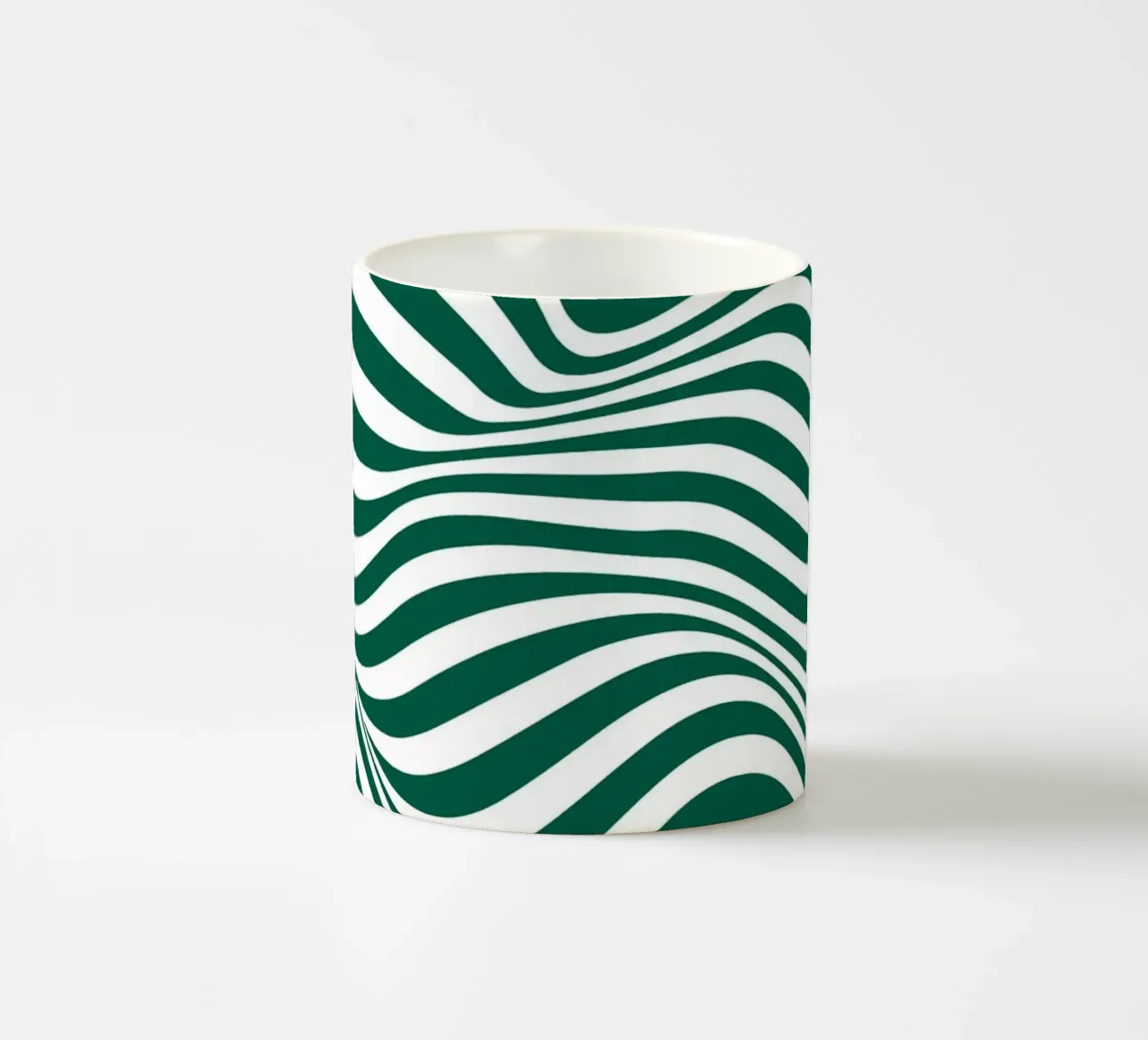 Bauhaus Waves | Poster linea astratta tazza in ceramica da Studio Vibe