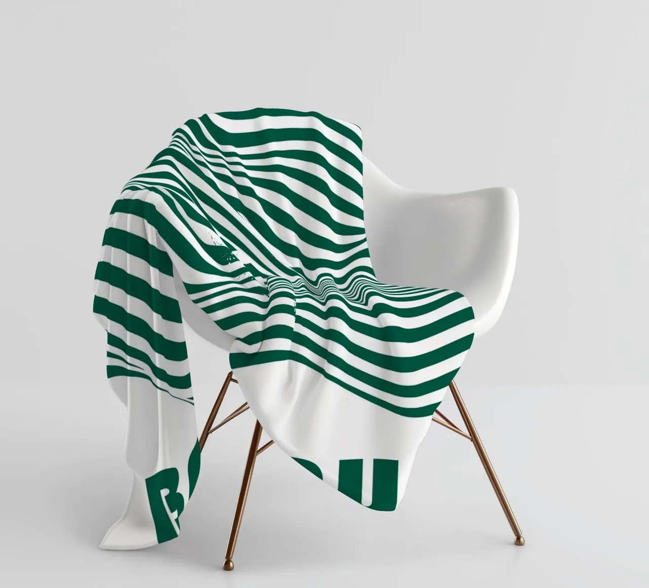 Bauhaus Waves | Poster linea astratta coperta in pile da Studio Vibe
