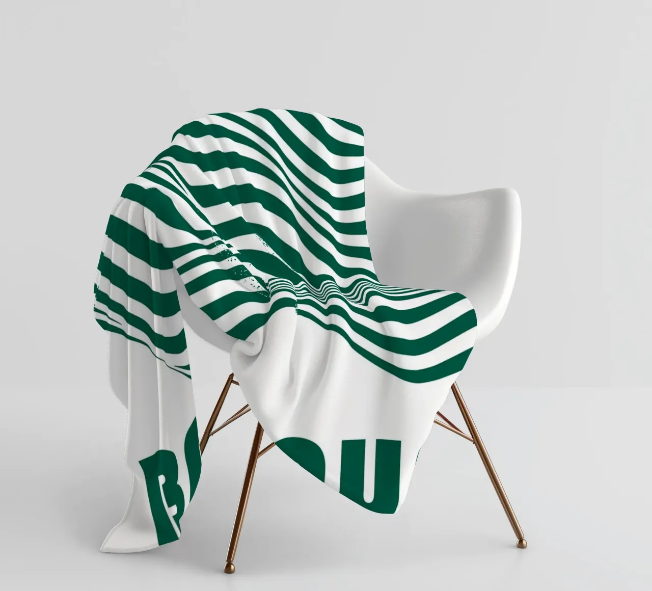 Bauhaus Waves | Poster linea astratta coperta in pile da Studio Vibe