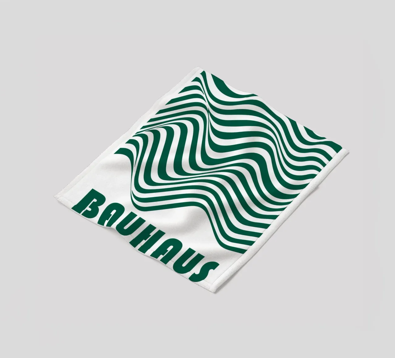 Bauhaus Waves | Poster linea astratta coperta in pile da Studio Vibe