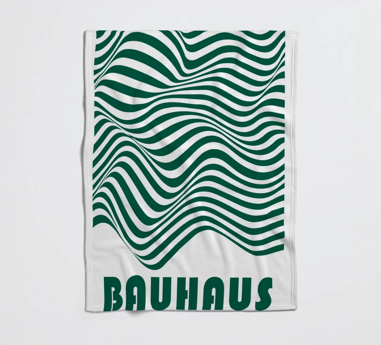 Bauhaus Waves | Poster linea astratta coperta in pile da Studio Vibe