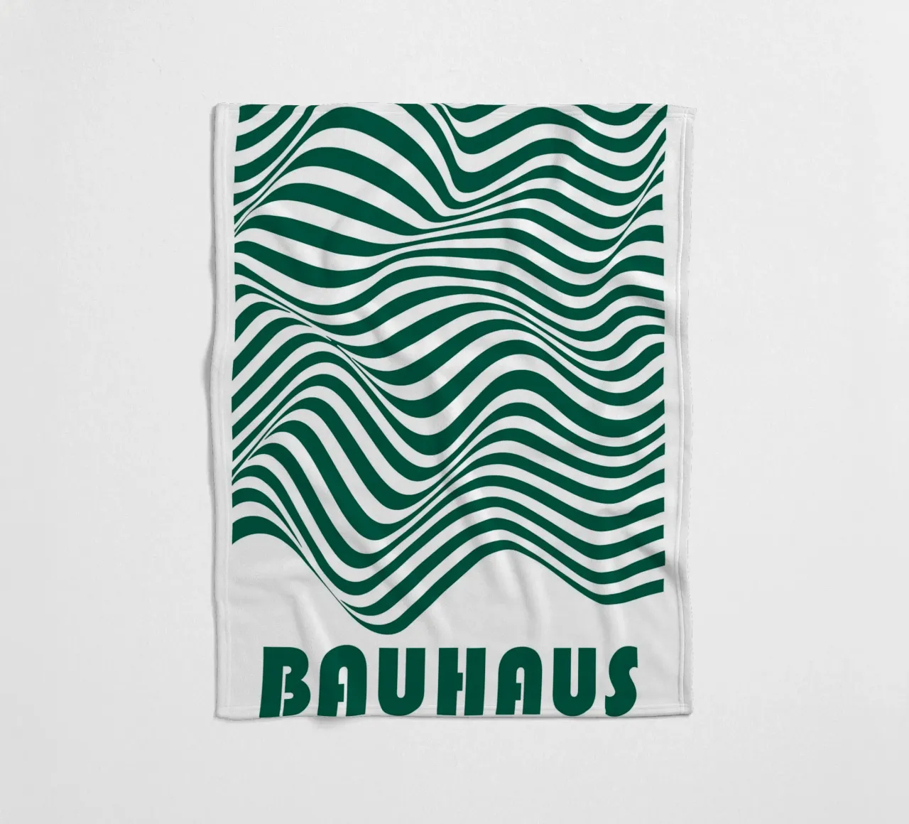 Bauhaus Waves | Poster linea astratta coperta in pile da Studio Vibe