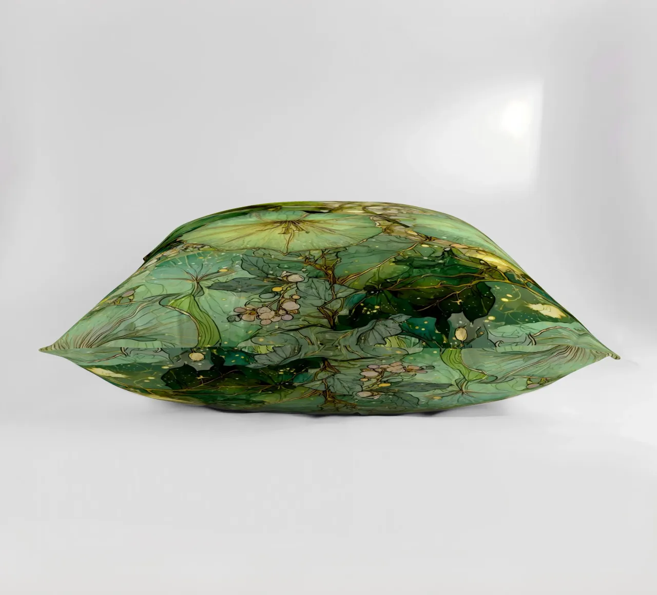 Fiori verdi cuscino da Justyna Jaszke JBJart