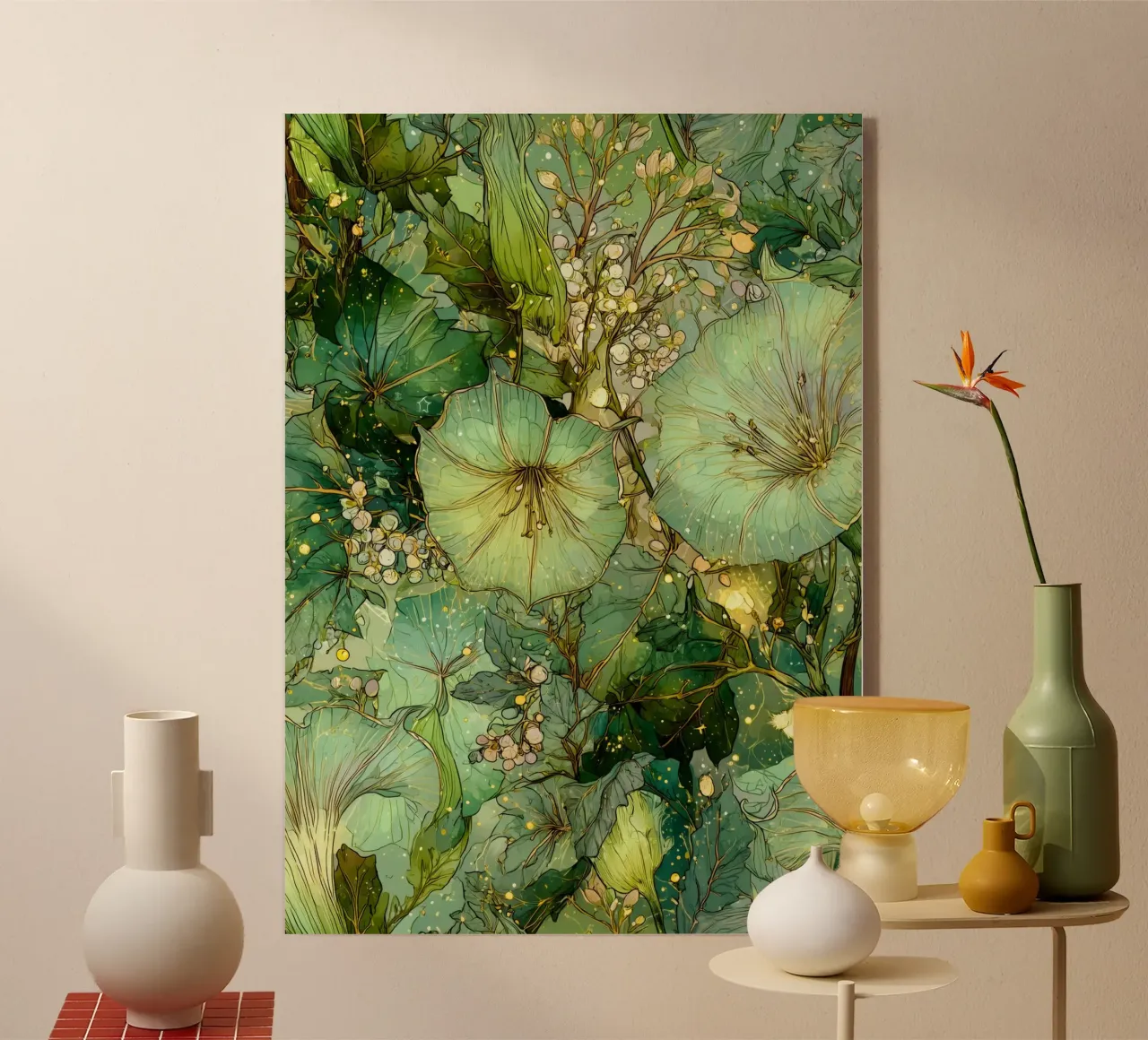 Fiori verdi plexiglass da Justyna Jaszke JBJart
