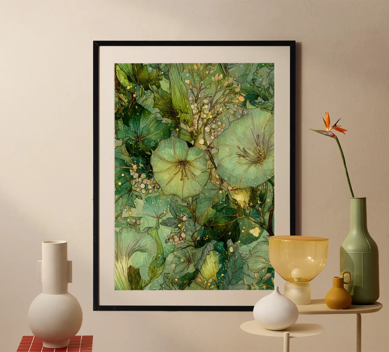 Fiori verdi poster da Justyna Jaszke JBJart