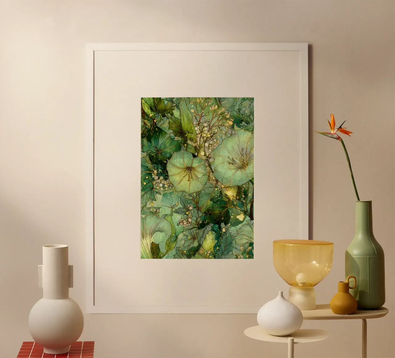Fiori verdi poster da Justyna Jaszke JBJart