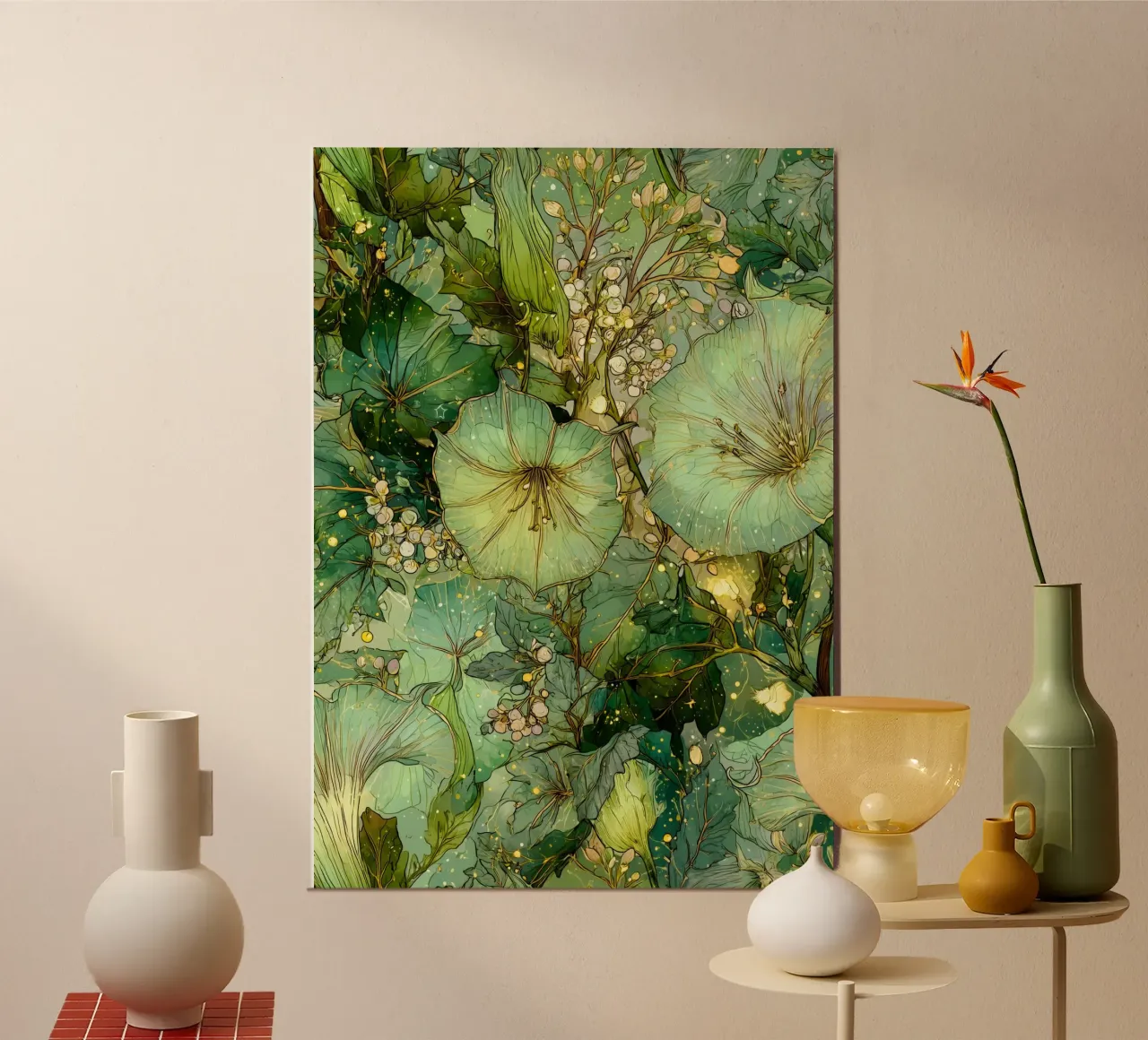 Fiori verdi poster da Justyna Jaszke JBJart