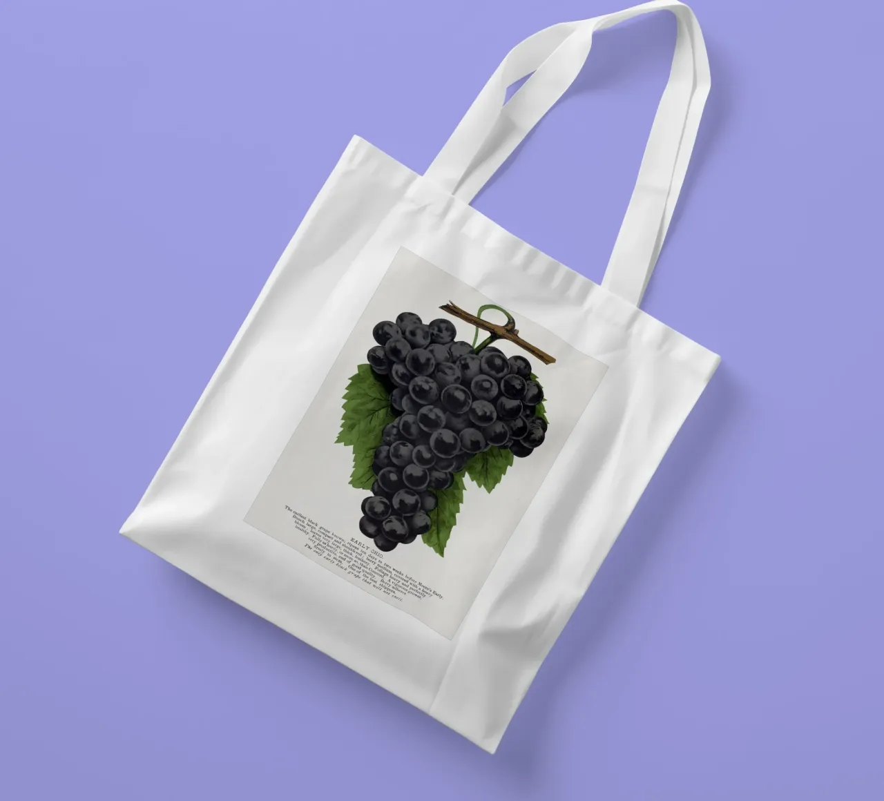 Early Ohio grape tote bag by vintageshop