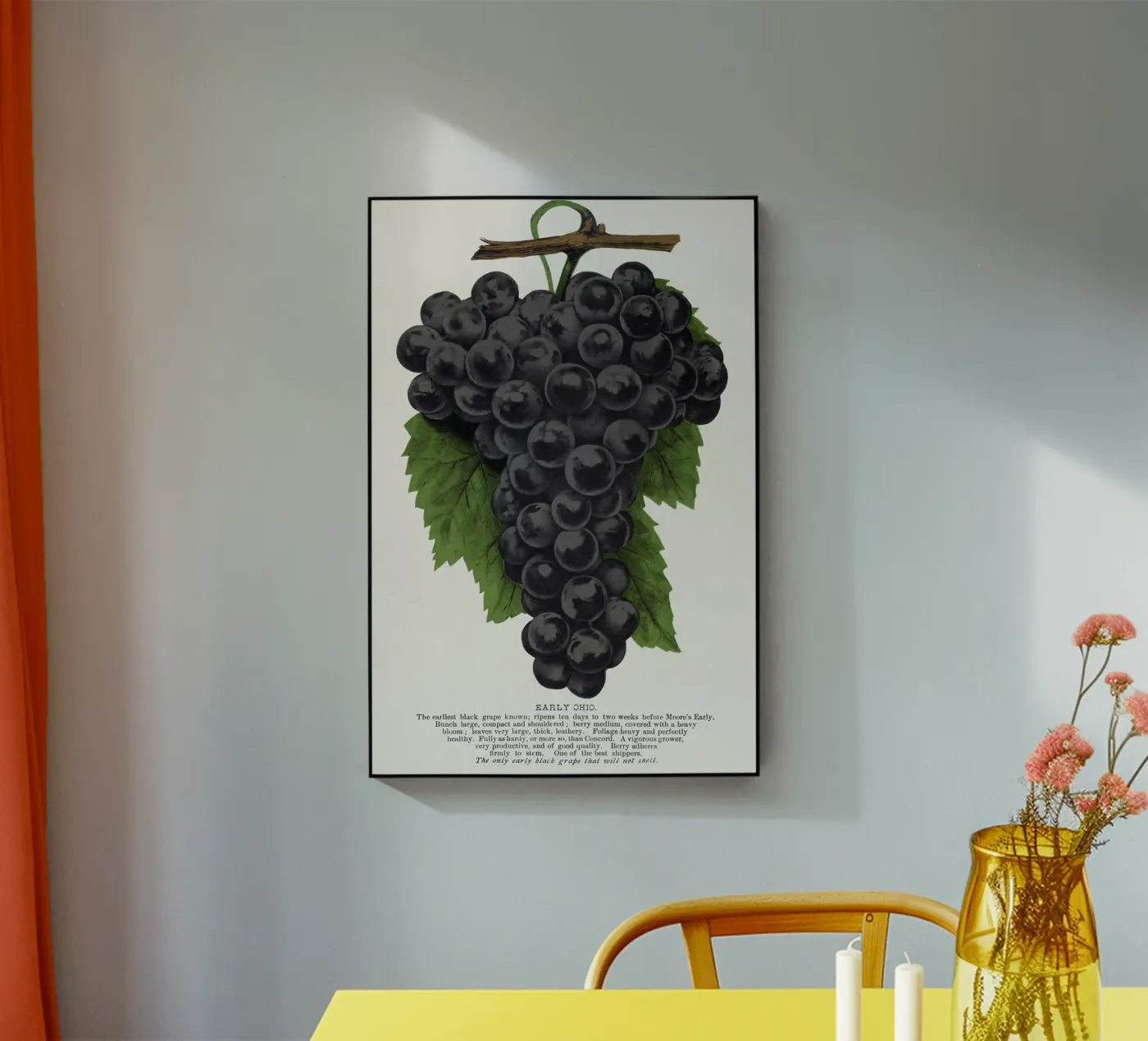 Early Ohio grape acrylic glass by vintageshop