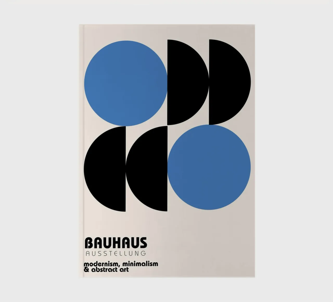 Bauhaus Poster | Modern Art & Minimal Design notebook by Studio Vibe