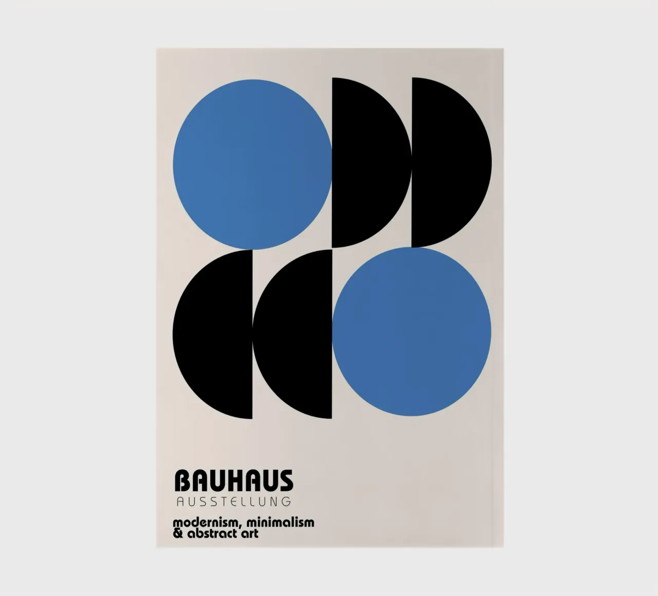 Bauhaus Poster | Modern Art & Minimal Design notebook by Studio Vibe