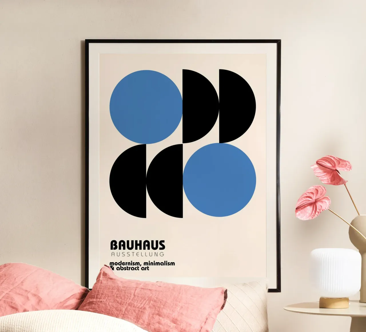Poster Bauhaus | Arte moderna e design minimale poster con telaio in alluminio da Studio Vibe