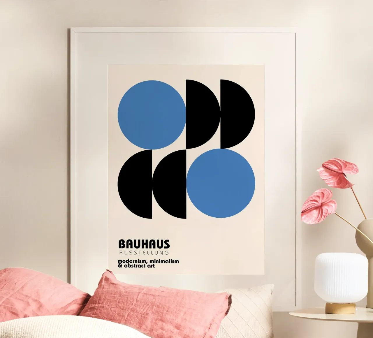 Poster Bauhaus | Arte moderna e design minimale poster con telaio in alluminio da Studio Vibe