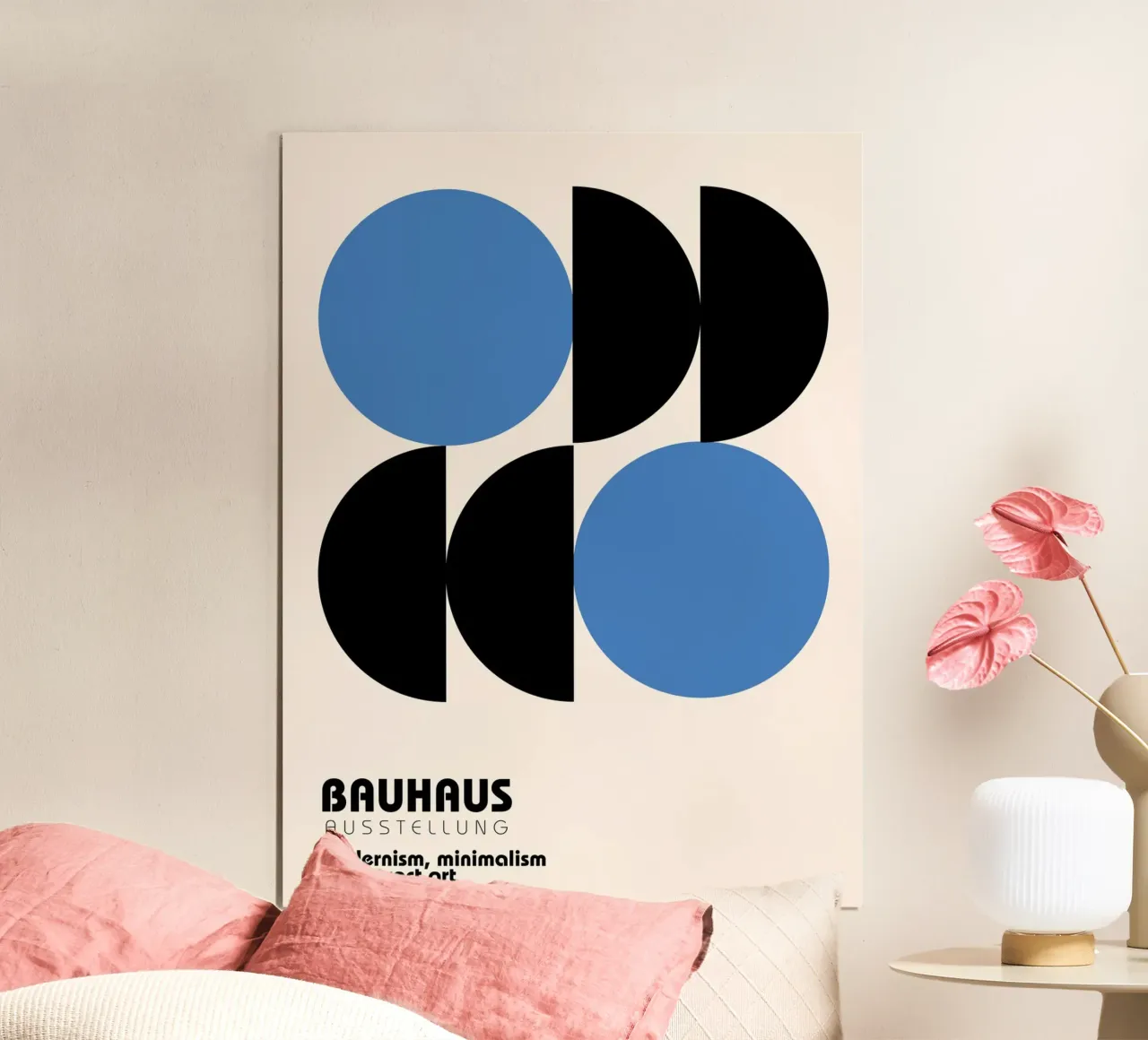 Poster Bauhaus | Arte moderna e design minimale poster con telaio in alluminio da Studio Vibe