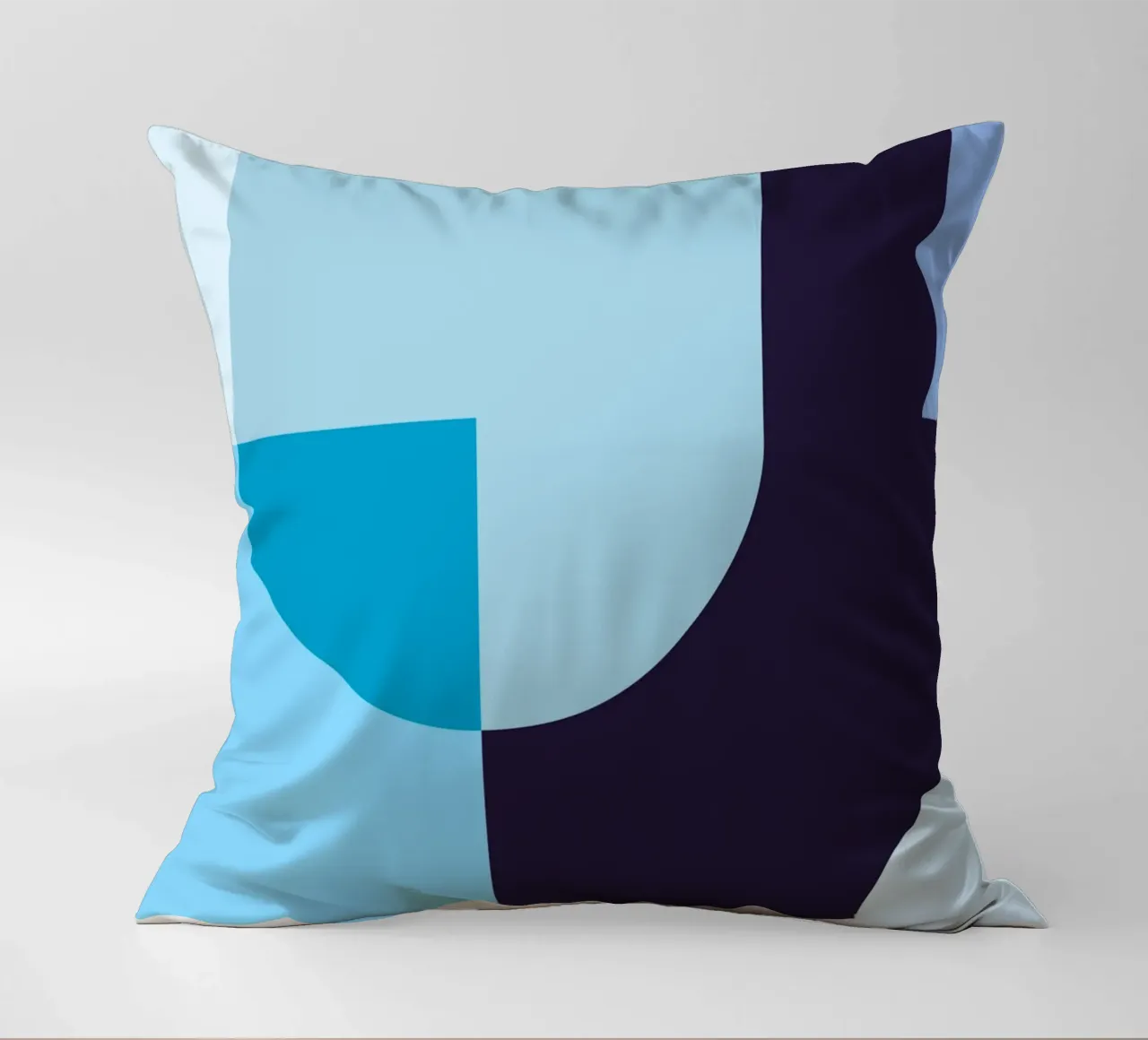 Composizione geometrica in blu cuscino da Studio Vibe
